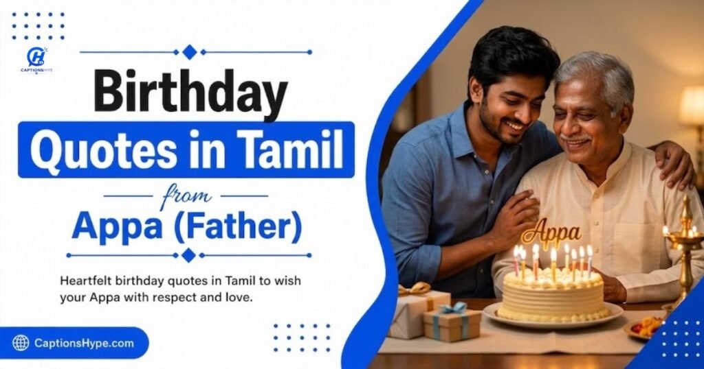 Birthday Quotes in Tamil for Appa