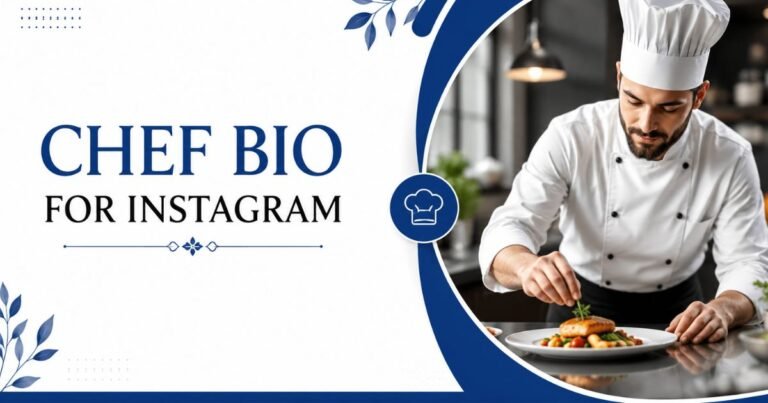 Chef Bio for instagram