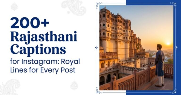 Rajasthani Captions for Instagram