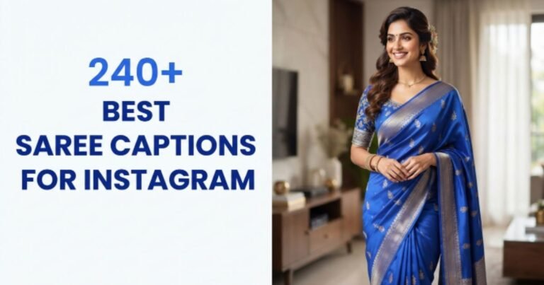 Best Saree Captions for Instagram