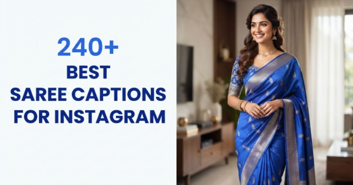 Best Saree Captions for Instagram
