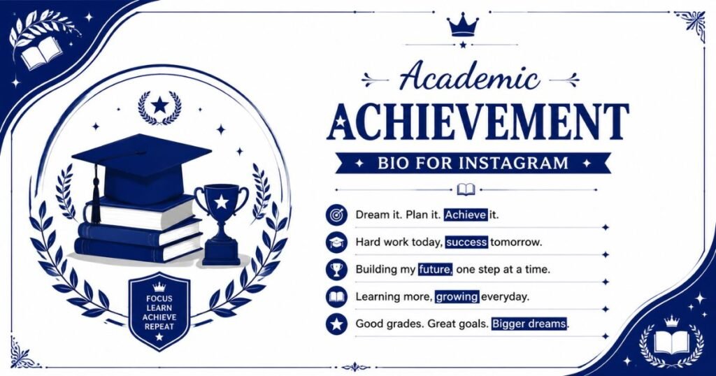 Academic Achievement Bio for Instagram