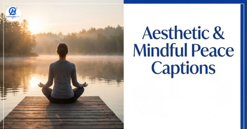 Aesthetic & Mindful Peace Captions