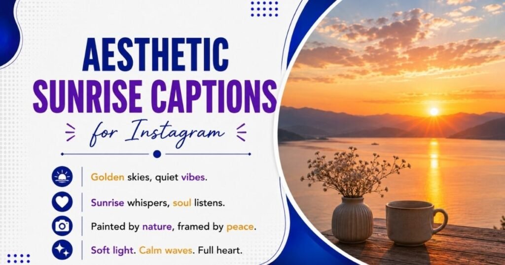 Aesthetic Sunrise Captions for Instagram
