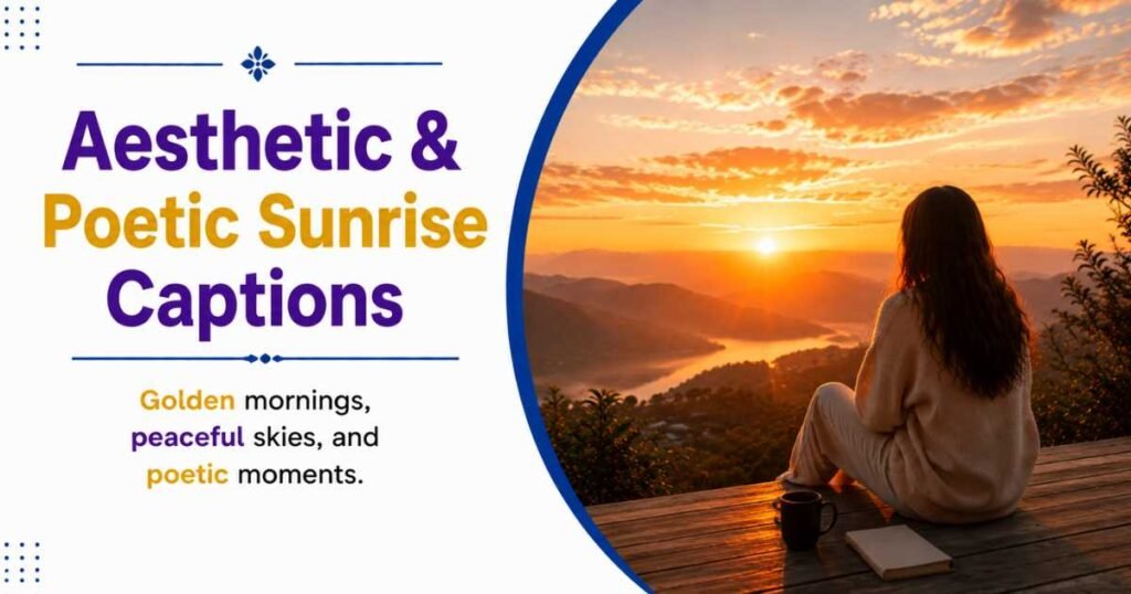 Aesthetic and Poetic Sunrise Captions