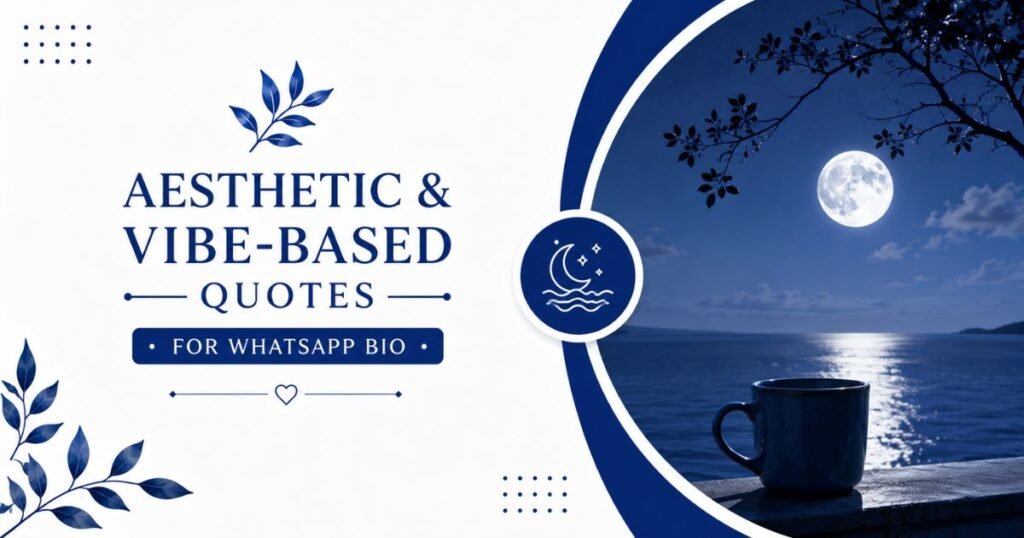 Aesthetic and Vibe-Based Quotes for WhatsApp Bio