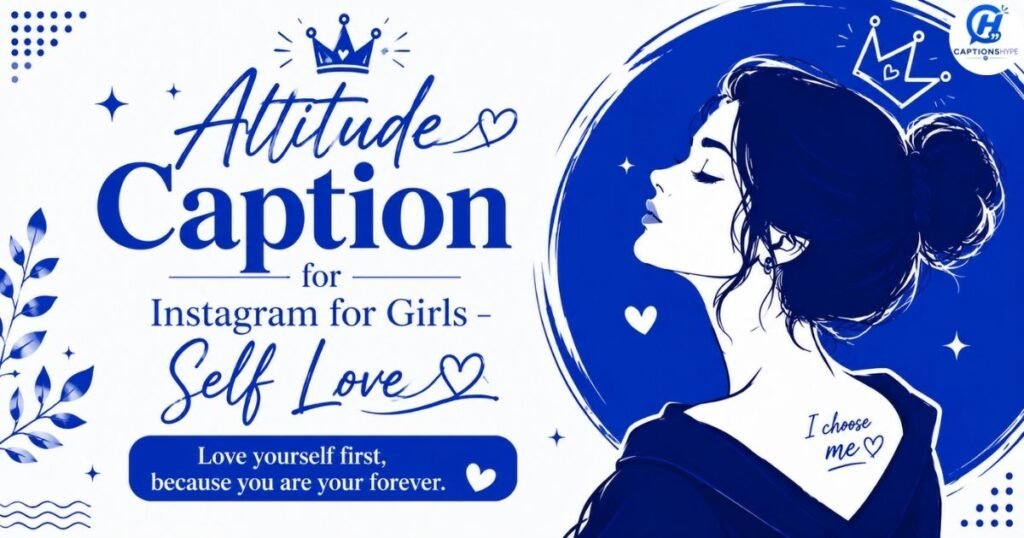 Attitude Caption for Instagram for Girls -Self Love