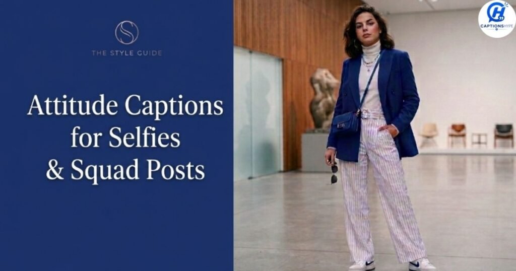 Attitude Captions for Selfies & Squad Posts