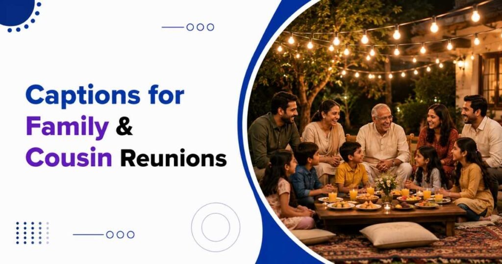 Captions for Family and Cousin Reunions