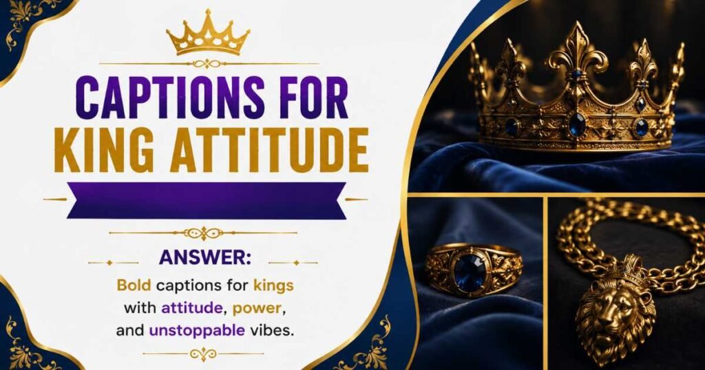 Captions for King Attitude