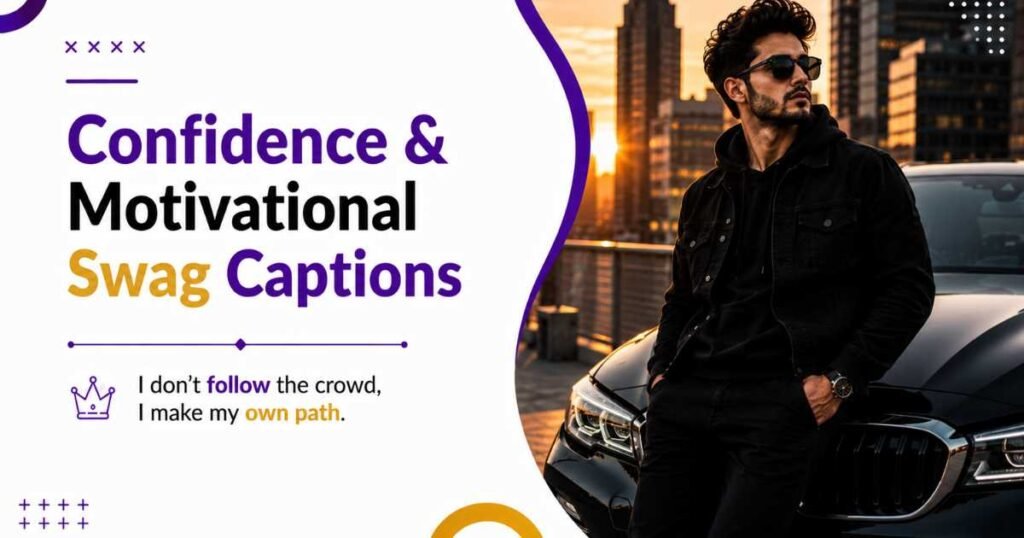 Confidence &Motivational Swag Captions
