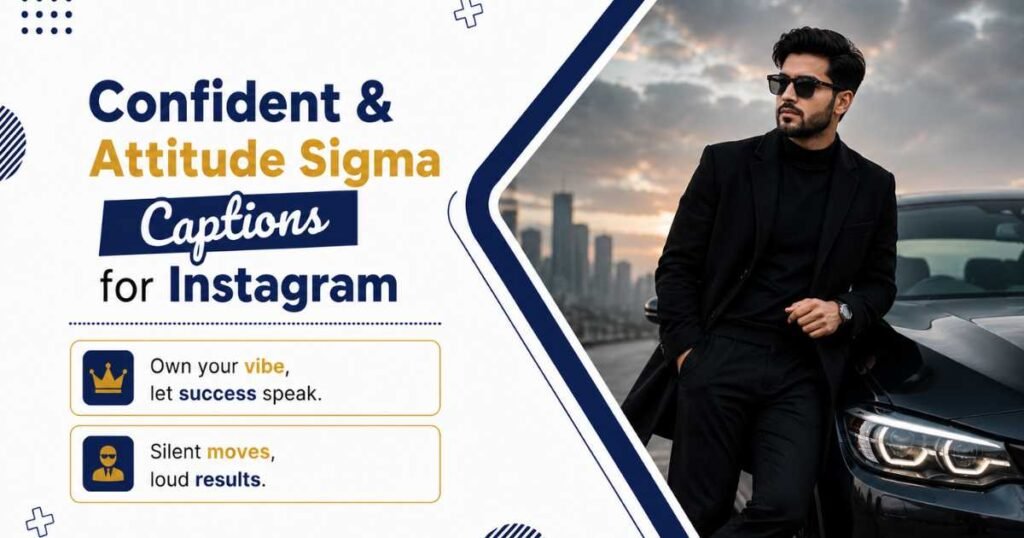 Confident &Attitude Sigma Captions for Instagram