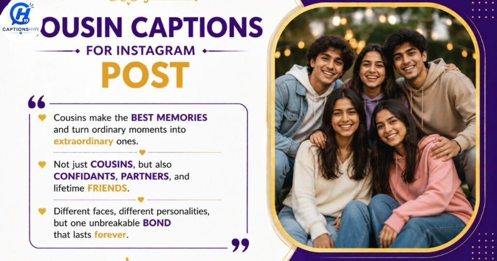 Cousin Captions for Instagram Post