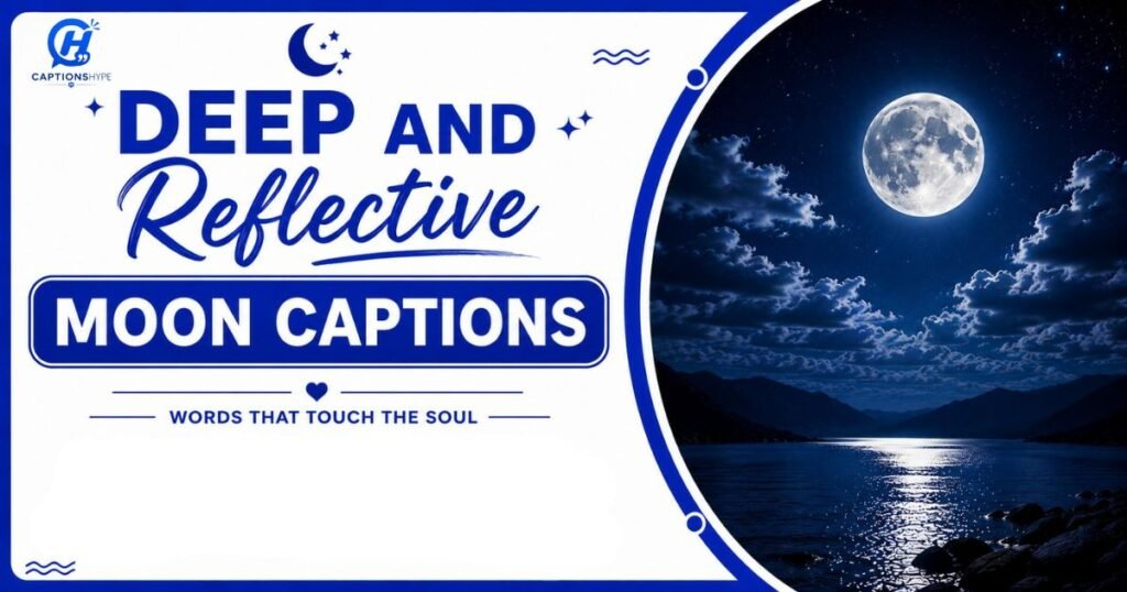 Deep and Reflective Moon Captions