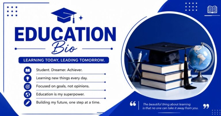 Education Bio for Instagram