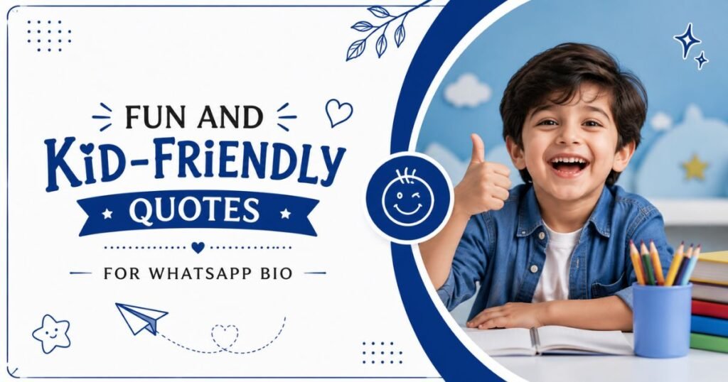 Fun and Kid-Friendly Quotes for WhatsApp Bio