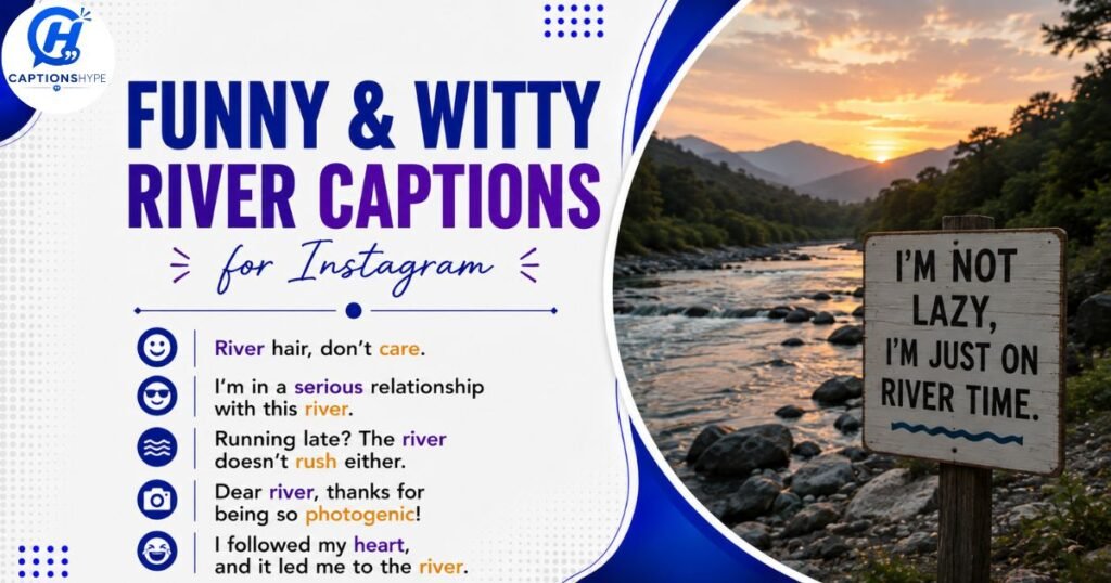Funny & Witty River Captions