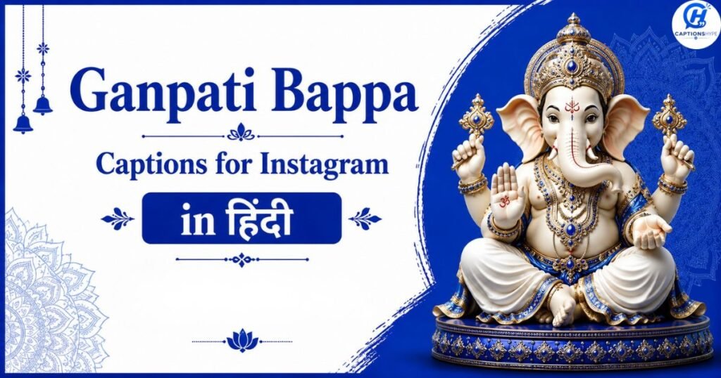 Ganpati Bappa Captions for Instagram in Hindi