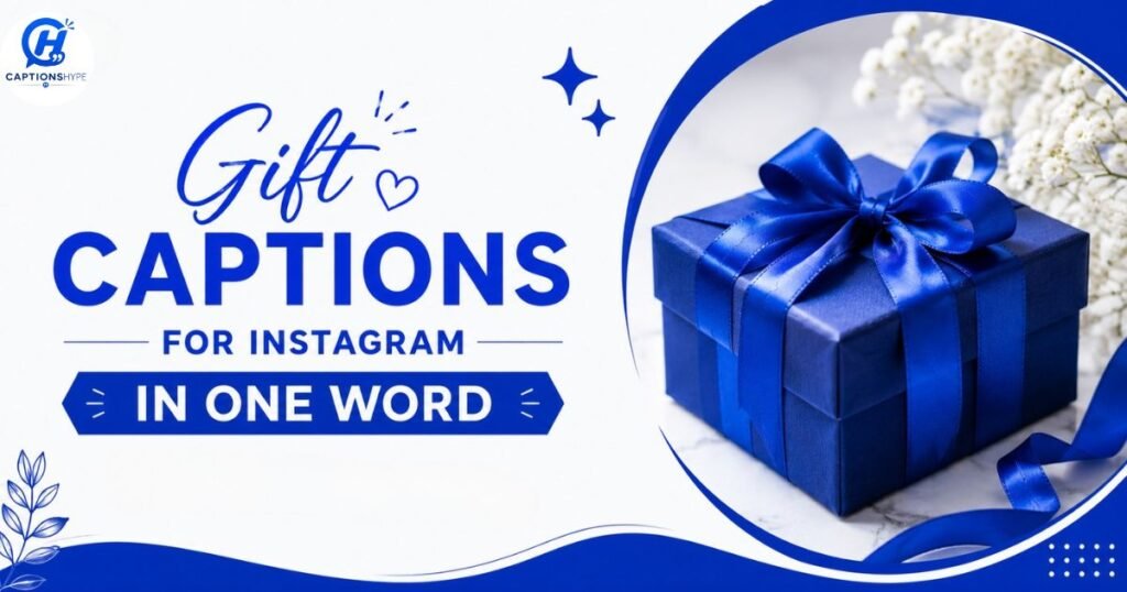 Gift Captions For Instagram in One Word