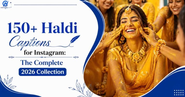 Haldi Captions for Instagram