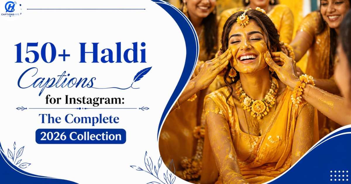 Haldi Captions for Instagram