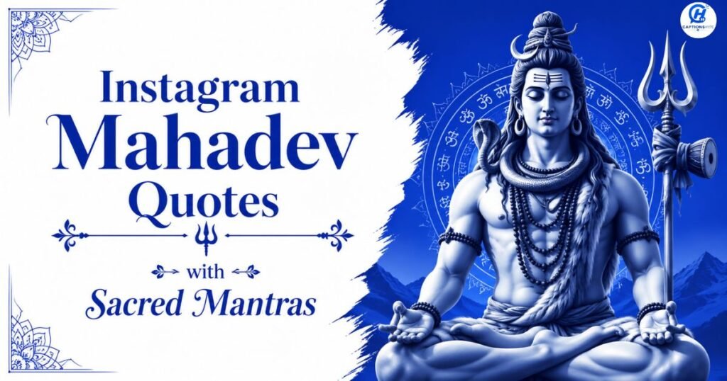 Instagram Mahadev Quotes with Sacred Mantras