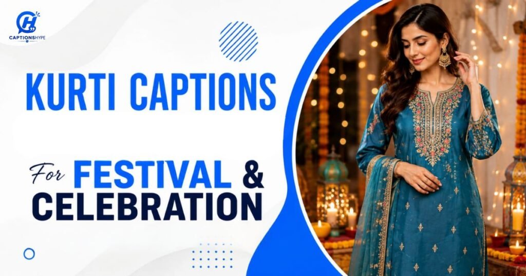 Kurti Captions For Festivals and Celebration