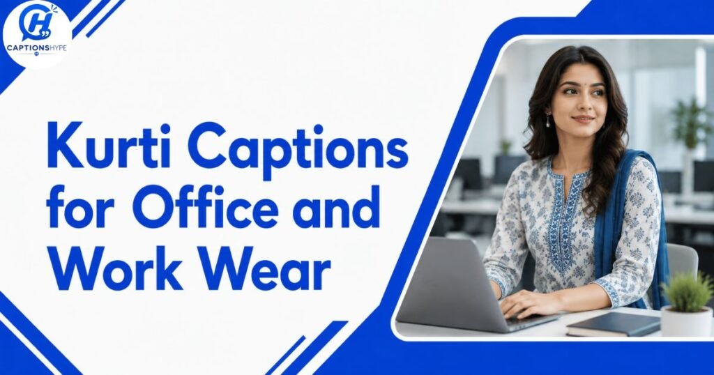 Kurti Captions for Office and Work Wear