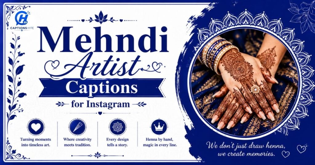 Mehndi Artist Captions for Instagram