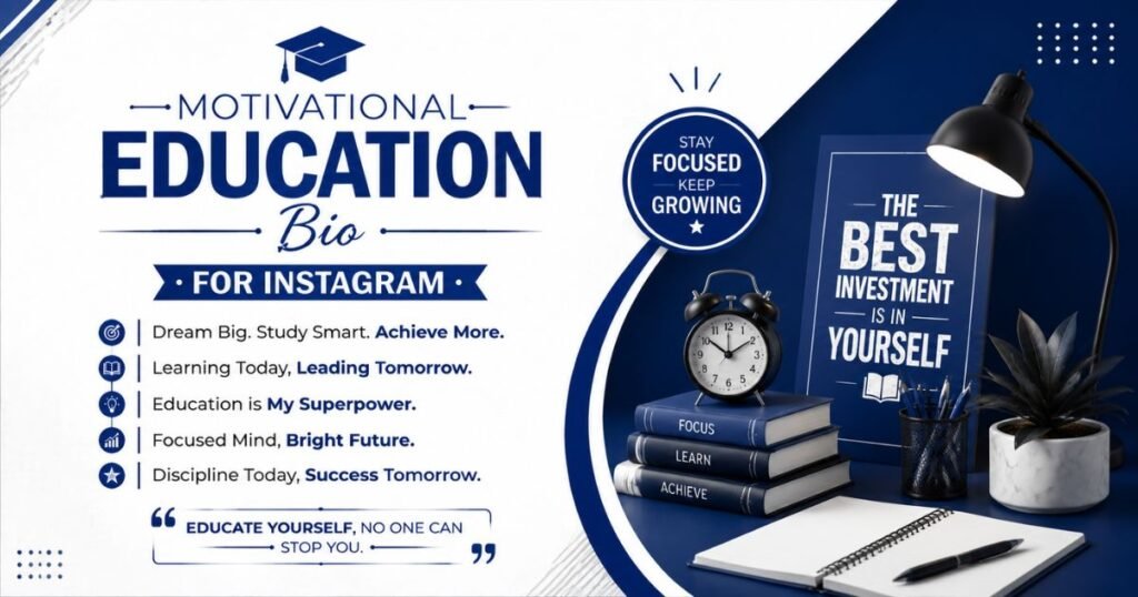 Motivational Education Bio for Instagram