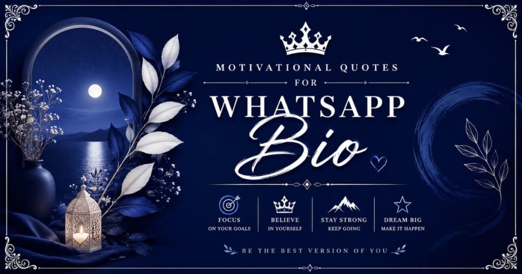 Motivational Quotes for WhatsApp Bio