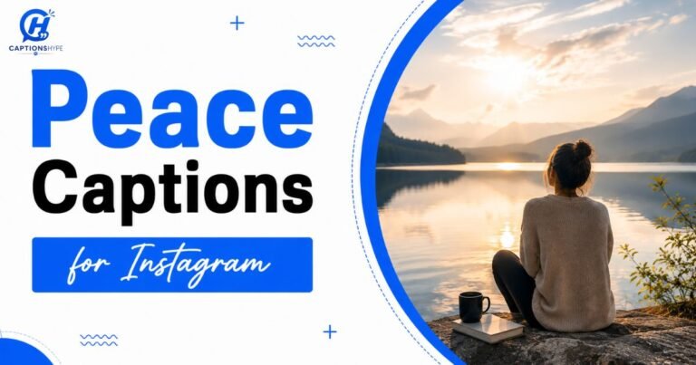 Peace Captions For Instagram