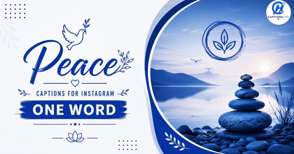 Peace Captions for Instagram One Word