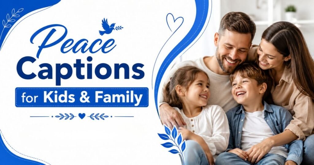 Peace Captions for Kids & Family