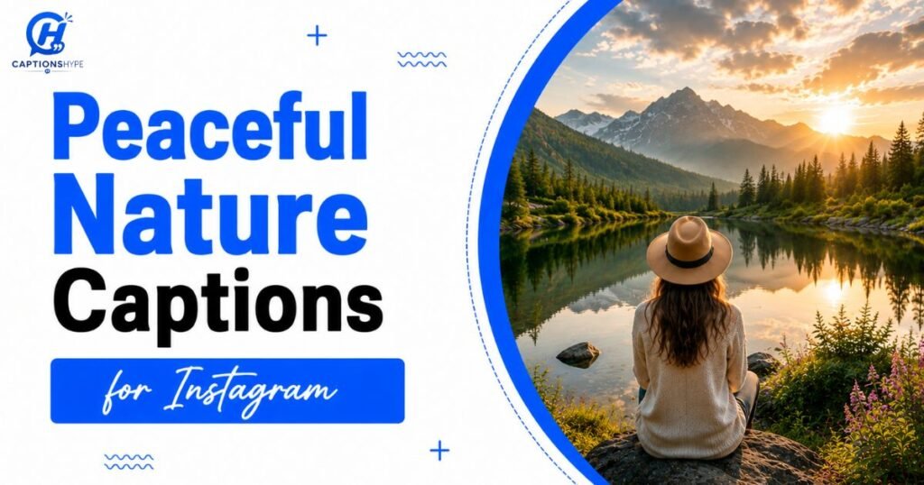 Peaceful Nature Captions For Instagram