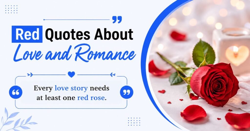Red Quotes About Love and Romance