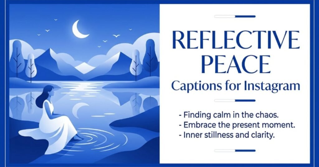 Reflective Peace Captions for Instagram