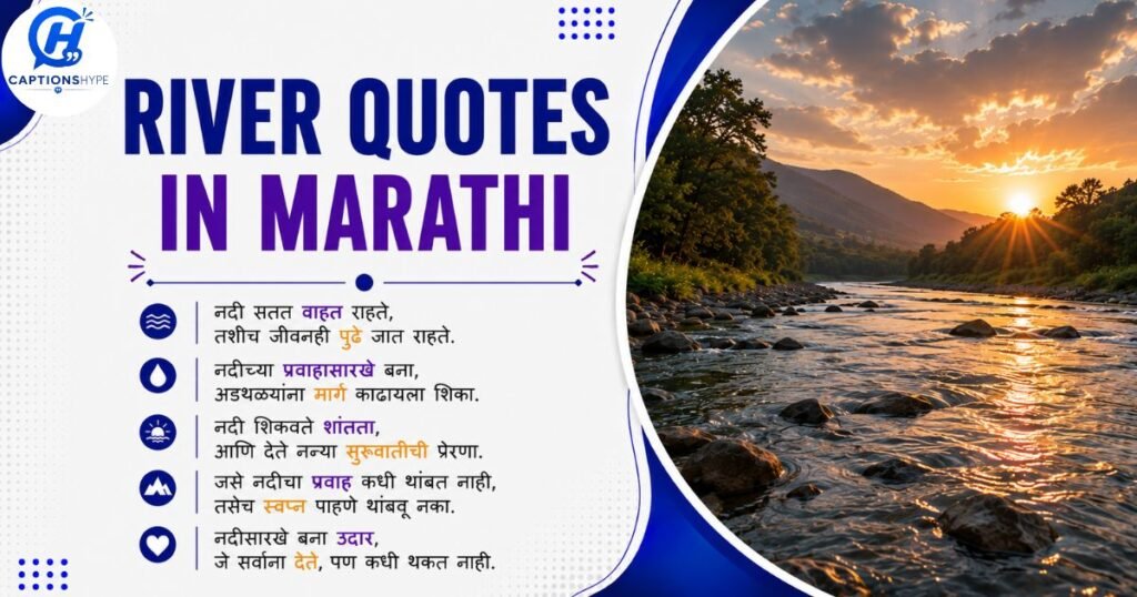 River Quotes in Marathi