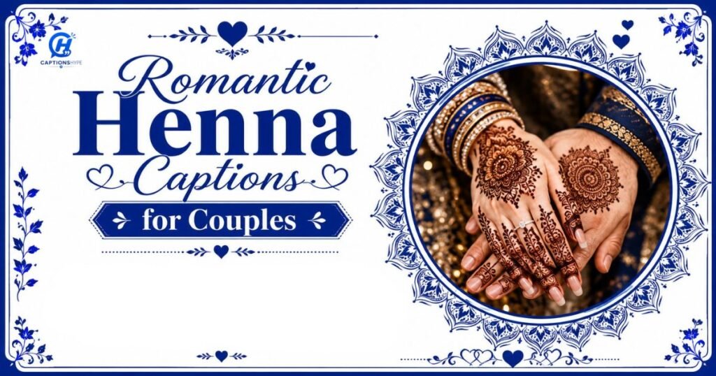 Romantic Henna Captions for Couples