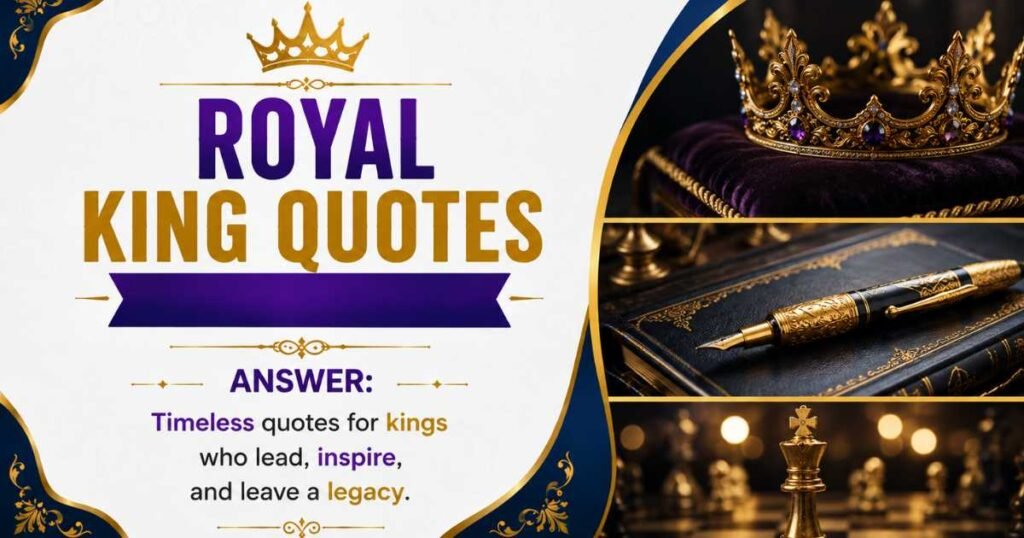 Royal King Quotes....