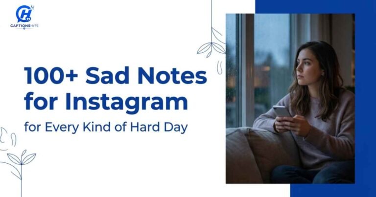 Sad Notes for Instagram