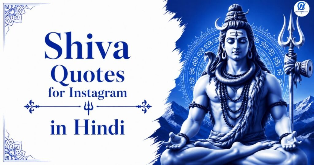 Shiva Quotes for Instagram in Hindi