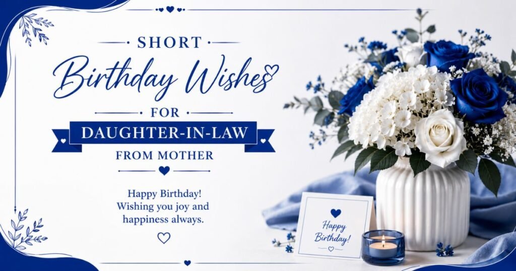 Short Birthday Wishes for Daughter-in-Law from Mother