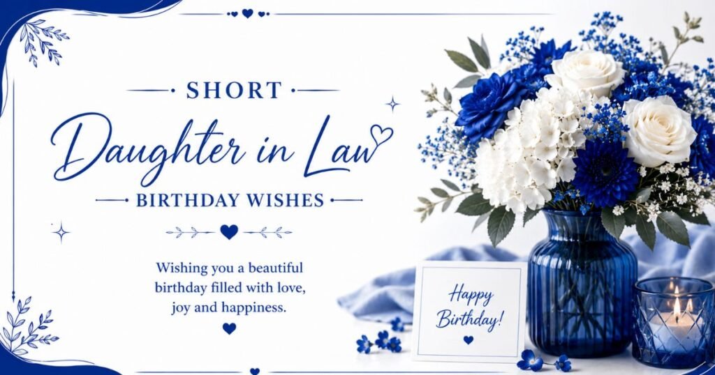 Short Daughter in Law Birthday Wishes