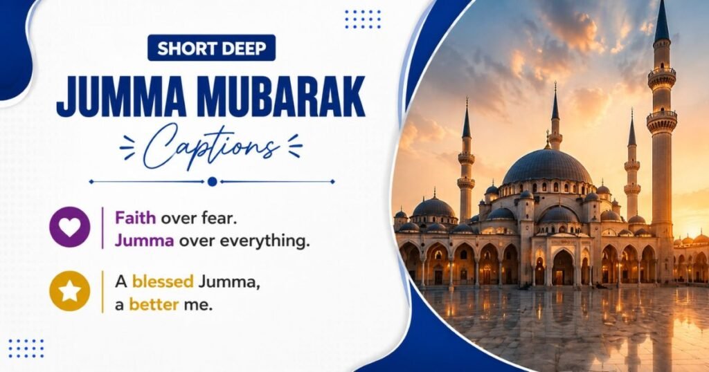 Short Deep Jumma Mubarak Captions