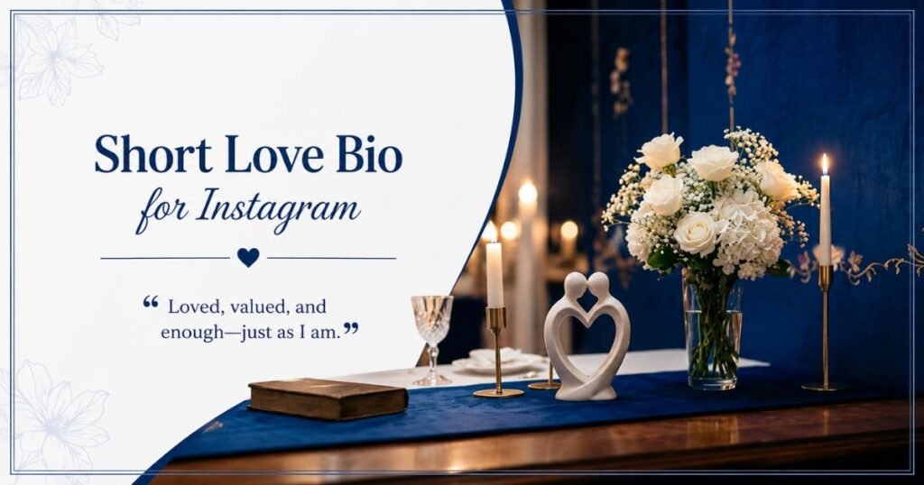 Short Love Bio for Instagram