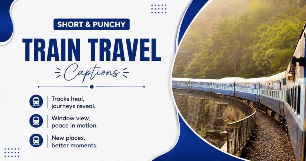 Short & Punchy Train Travel Captions