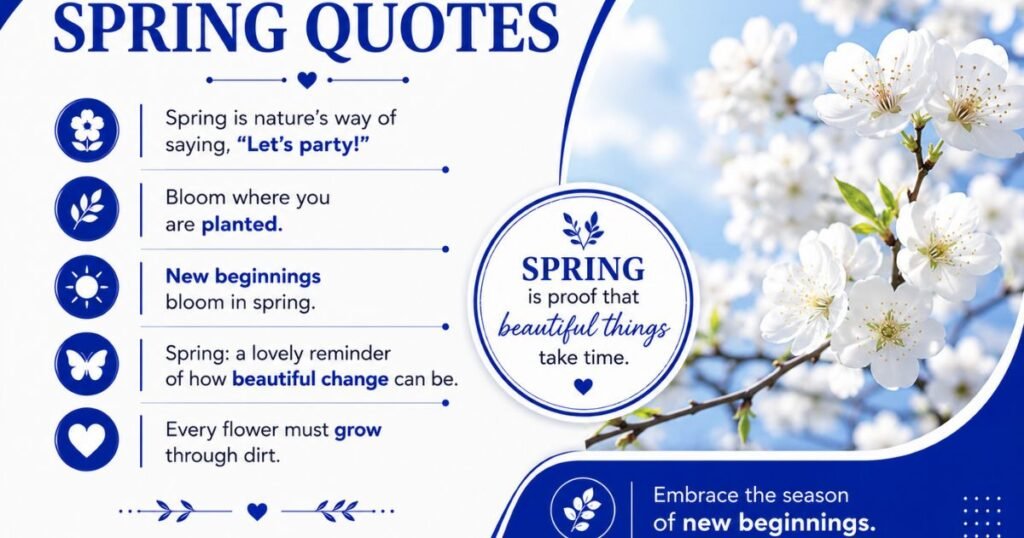 Short Spring Quotes