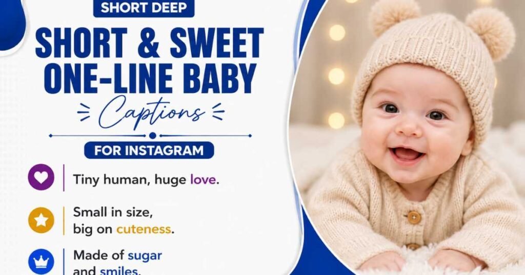 Short &Sweet One-Line Baby Captions for Instagram