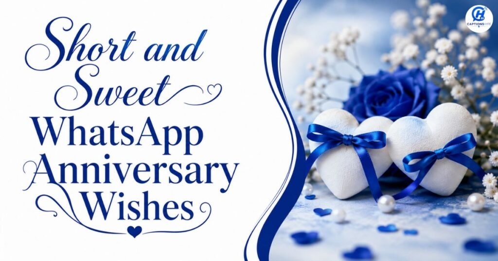 Short and Sweet WhatsApp Anniversary Wishes